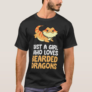 Nur ein Mädchen, das bärtige Drachen Liebe Reptile T-Shirt