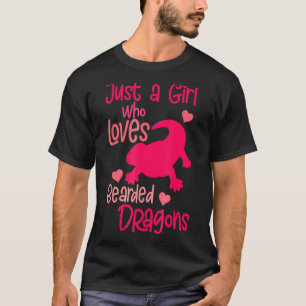 Nur ein Mädchen, das bärtige Drachen Liebe T-Shirt