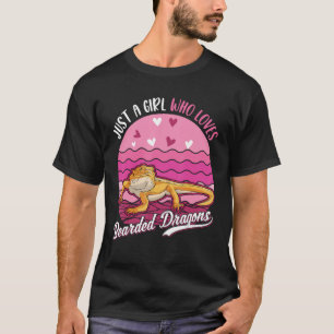 Nur ein Mädchen, das bärtige Drachen Liebe T-Shirt