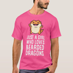 Nur ein Mädchen, das bärtige Drachen Liebe T-Shirt