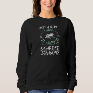 Nur ein Mädchen, das bärtige Drachen Lieben Raglan Sweatshirt