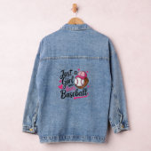 Nur ein Mädchen, das Baseball Liebe Jeansjacke (Hangar)