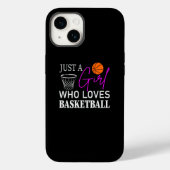 Nur ein Mädchen, das Basketbal Lieben Case-Mate iPhone Hülle (Rückseite)