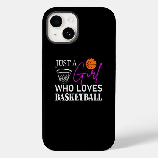 Nur ein Mädchen, das Basketbal Lieben Case-Mate iPhone Hülle (Rückseite)