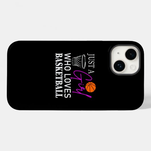Nur ein Mädchen, das Basketbal Lieben Case-Mate iPhone Hülle (Rückseite (Horizontal))