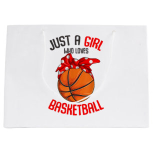 Nur ein Mädchen, das Basketball Girl Lieben Große Geschenktüte