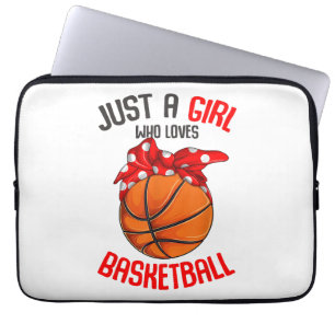 Nur ein Mädchen, das Basketball Girl Lieben Laptopschutzhülle