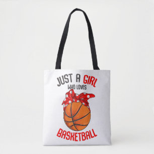 Nur ein Mädchen, das Basketball Girl Lieben Tasche