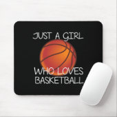 Nur ein Mädchen, das Basketball Liebe Ball Player Mousepad (Mit Mouse)