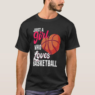 Nur ein Mädchen, das Basketball Liebe Mädchen Kind T-Shirt