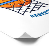 Nur ein Mädchen, das Basketball Liebe Poster (Ecke)