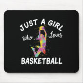 Nur ein Mädchen, das Basketball-Mädchen Liebe Mousepad (Vorne)
