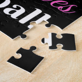 Nur ein Mädchen, das Basketball Puzzle (Seite)