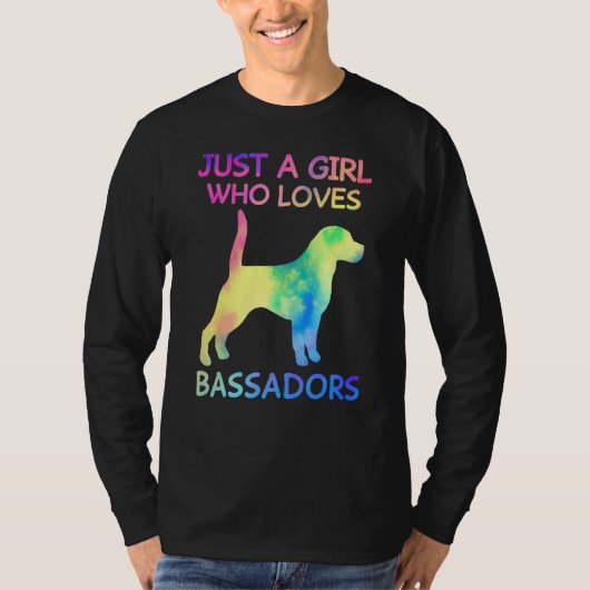 Nur ein Mädchen, das Bassadors Liebe Bassadors Fun T-Shirt (Vorderseite)