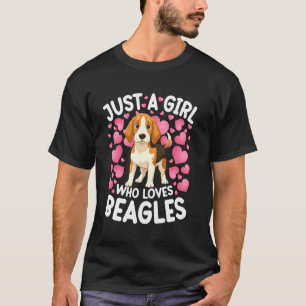 Nur Ein Mädchen Das Beagles Frauen Mädchen Welpen  T-Shirt