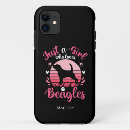 Nur ein Mädchen, das Beagles Lieben Case-Mate iPhone Hülle