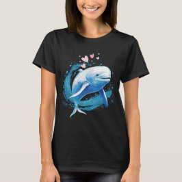 Nur ein Mädchen, das Beluga Whales Lieben T-Shirt