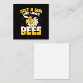 Nur ein Mädchen, das Bienen Liebe Mitteilungskarte (Vorne/Hinten)