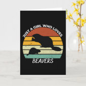 Nur ein Mädchen, das Bienen Lieben Karte (Gelbe Blume)