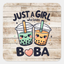 Nur ein Mädchen, das Boba Liebe