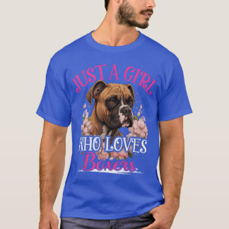Nur ein Mädchen, das Boer-Hund liebt, für Frauen M T-Shirt