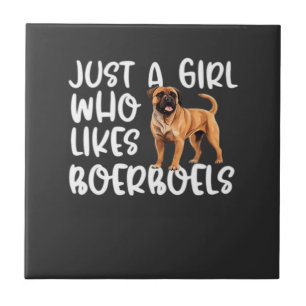 Nur ein Mädchen, das Boerboels Classic T-Shirt mag Fliese