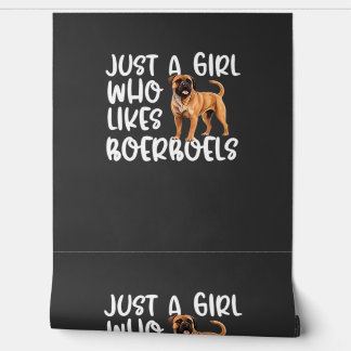 Nur ein Mädchen, das Boerboels Classic T-Shirt mag Tapete