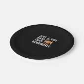 Nur ein Mädchen, das Boerboels klassischen T - Shi Pappteller (Schrägansicht)