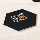 Nur ein Mädchen, das Boerboels klassischen T - Shi Untersetzer (angewinkelt)