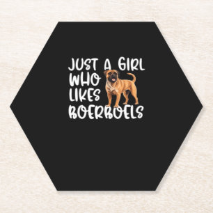 Nur ein Mädchen, das Boerboels klassischen T - Shi Untersetzer