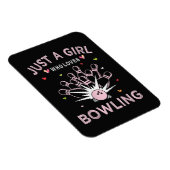 Nur ein Mädchen, das Bowling liebt Magnet (Rechte Seite)
