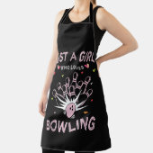 Nur ein Mädchen, das Bowling liebt Schürze (InSitu)