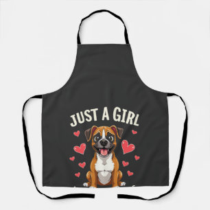 Nur ein Mädchen, das Boxer liebt Schürze