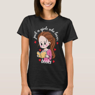 Nur ein Mädchen, das Bücher für Buchwürmer Liebe T-Shirt