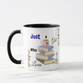 Nur ein Mädchen, das Bücher liebt Kaffeetasse (Links)