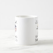 Nur ein Mädchen, das Bücher und Katzen in der Bibl Kaffeetasse (Mittel)