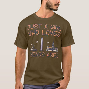 Nur ein Mädchen, das Buenos Aires Lieben T-Shirt