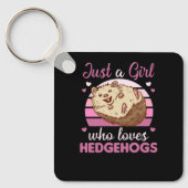 Nur ein Mädchen, das Bunnies Sweet Rabbit Liebe Schlüsselanhänger (Vorderseite)