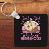 Nur ein Mädchen, das Bunnies Sweet Rabbit Liebe Schlüsselanhänger (Vorderseite)