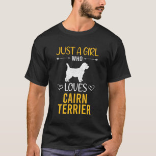 Nur ein Mädchen, das Cairn Terrier Lieben Cairn Hu T-Shirt