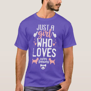 Nur ein Mädchen, das Cairn Terrier Lieben T-Shirt
