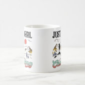 Nur ein Mädchen, das Camping Liebe Kaffeetasse (Mittel)