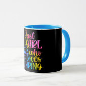 Nur ein Mädchen, das Camping Liebe Tasse (VorderseiteRechts)