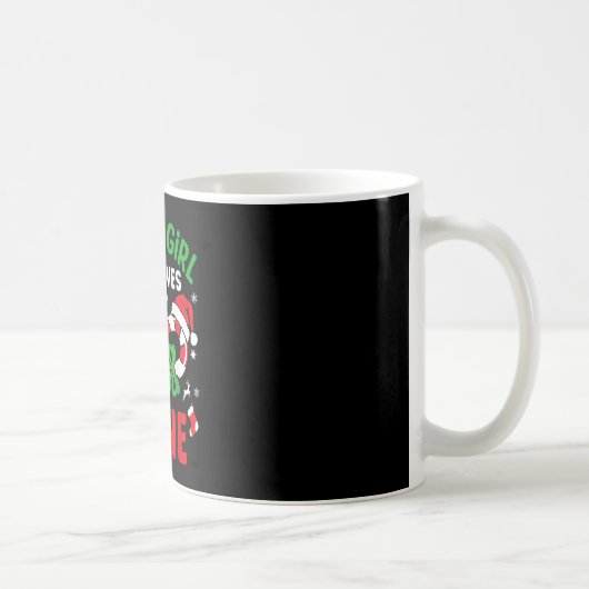 Nur ein Mädchen, das Candy Cane Weihnachts-Funny X Kaffeetasse (Rechts)