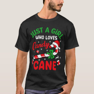 Nur ein Mädchen, das Candy Cane Weihnachts-Funny X T-Shirt