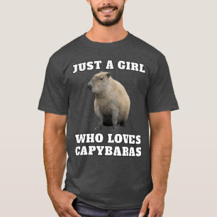Nur ein Mädchen, das Capybara-Freunde liebt T-Shirt