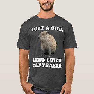Nur ein Mädchen, das Capybara-Freunde liebt T-Shirt