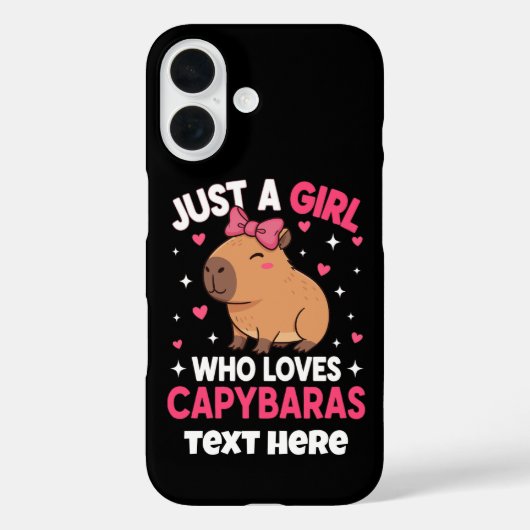 Nur ein Mädchen, das Capybaras Lieben Case-Mate iPhone Hülle (Rückseite)