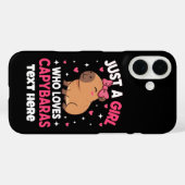 Nur ein Mädchen, das Capybaras Lieben Case-Mate iPhone Hülle (Rückseite (Horizontal))