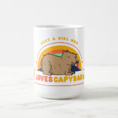 Nur ein Mädchen, das Capybaras Lieben Kaffeetasse (Mittel)
